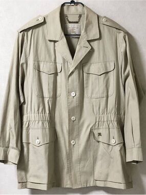 Burberry Khaki Cotton Military Field Jacket